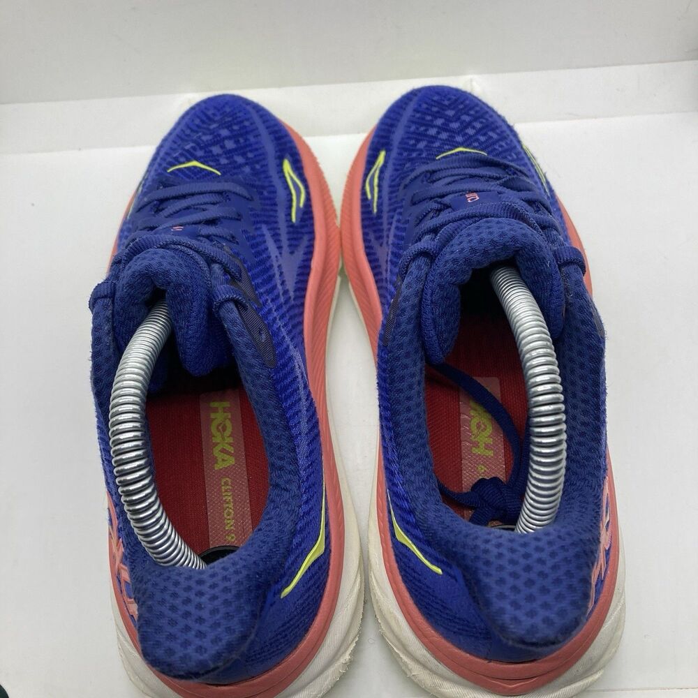 Hoka One One Women's Running Shoes in Royal Blue with Pink Accents - Picture 5 of 11